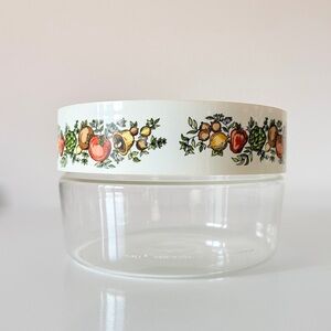 Pyrex Spice O’ Life Canister See N Store Storage Container Pyrex 6” Diameter